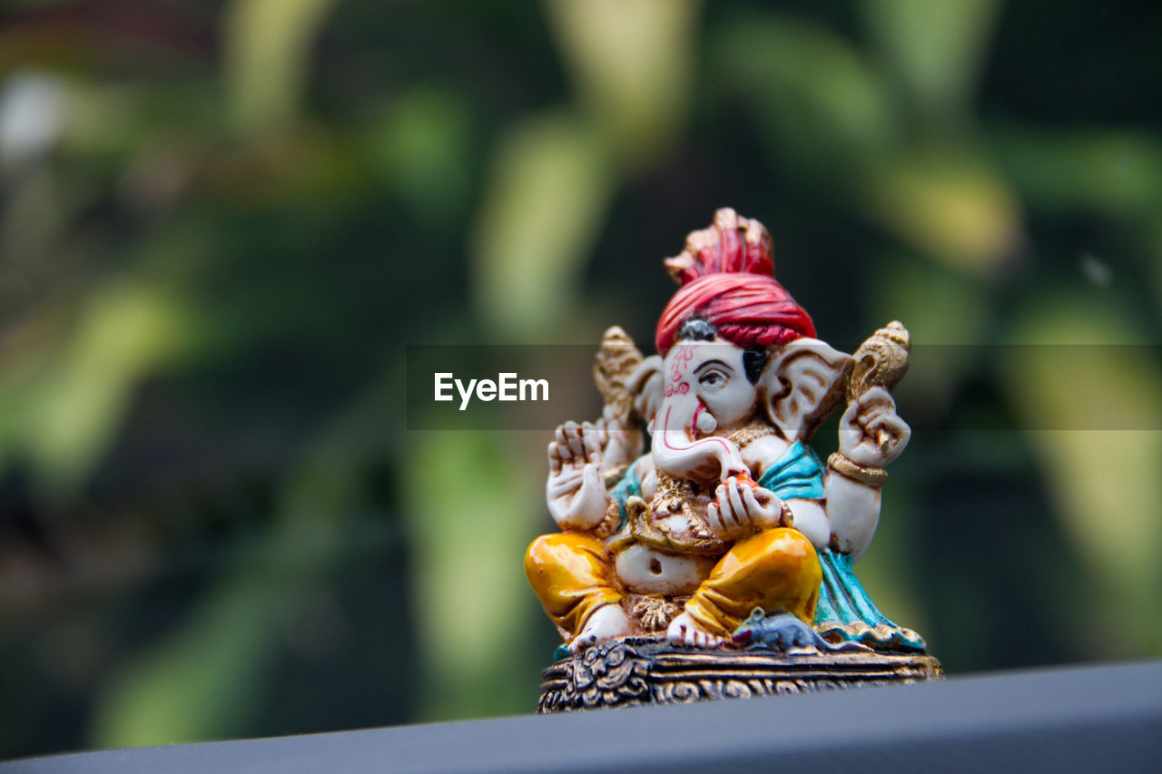 Close-up of ganesha figurine