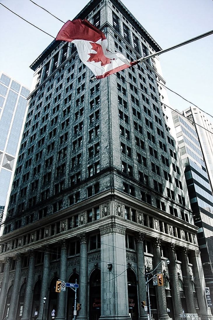 LOW ANGLE VIEW OF MODERN BUILDINGS