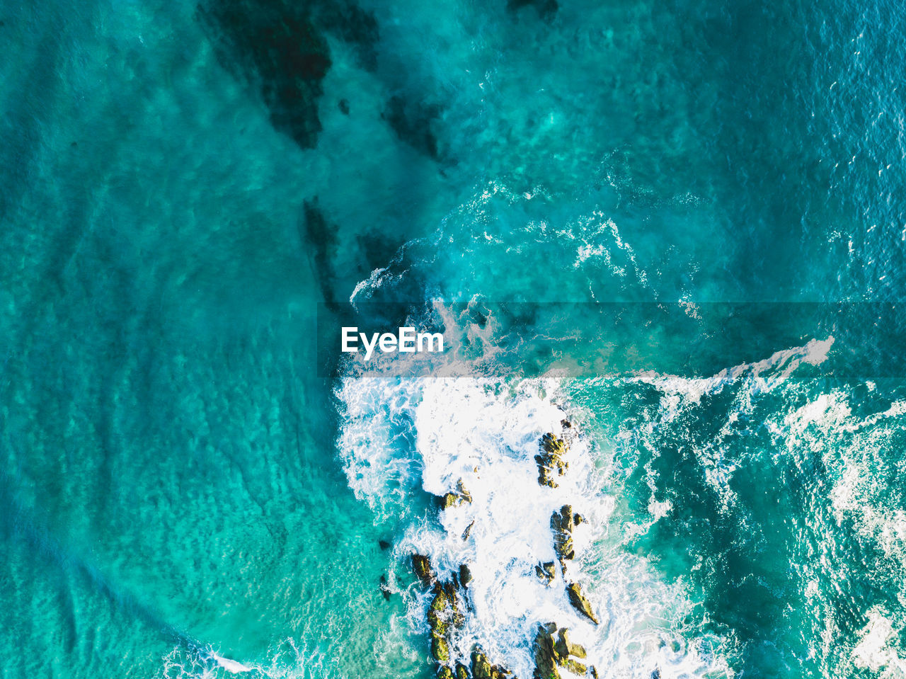 Aerial view of sea