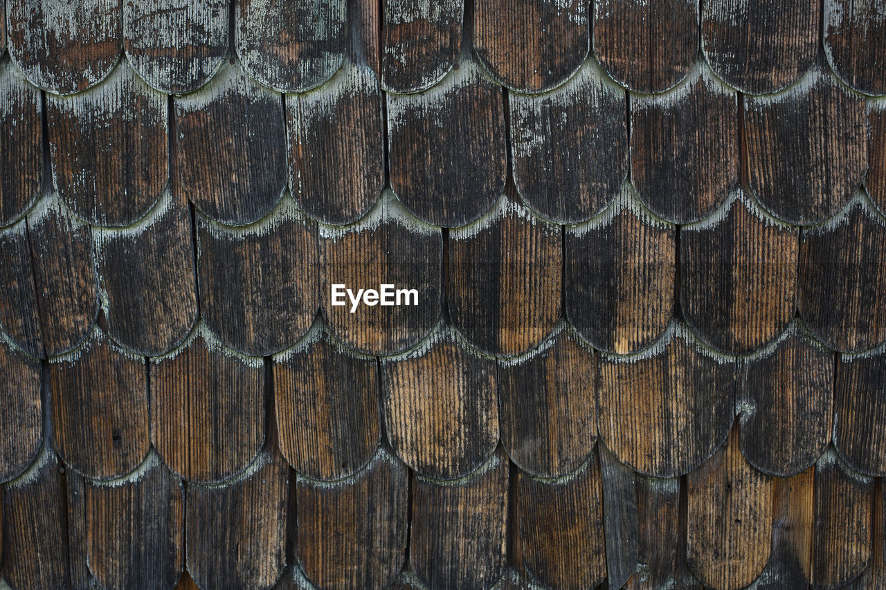 Full frame shot of wooden roof