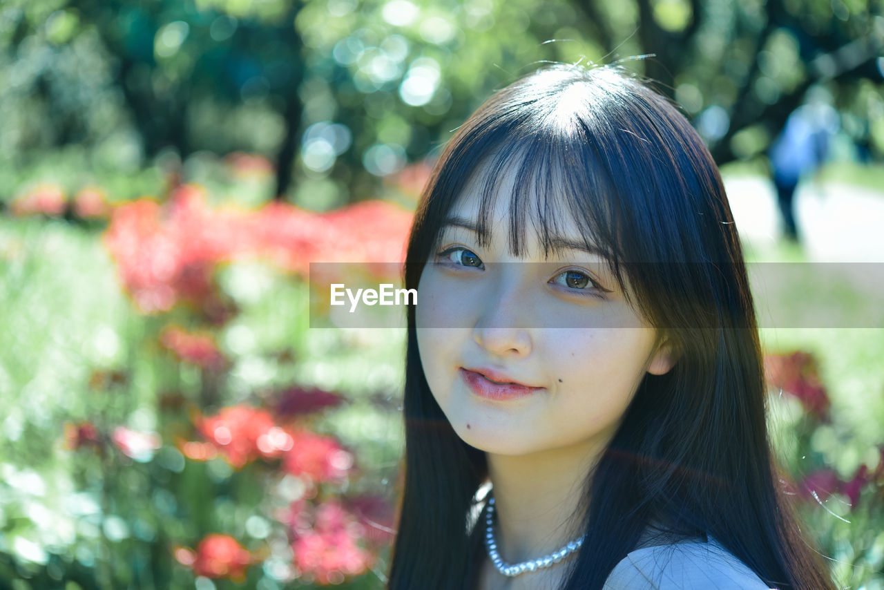 Close-up portrait of a girl