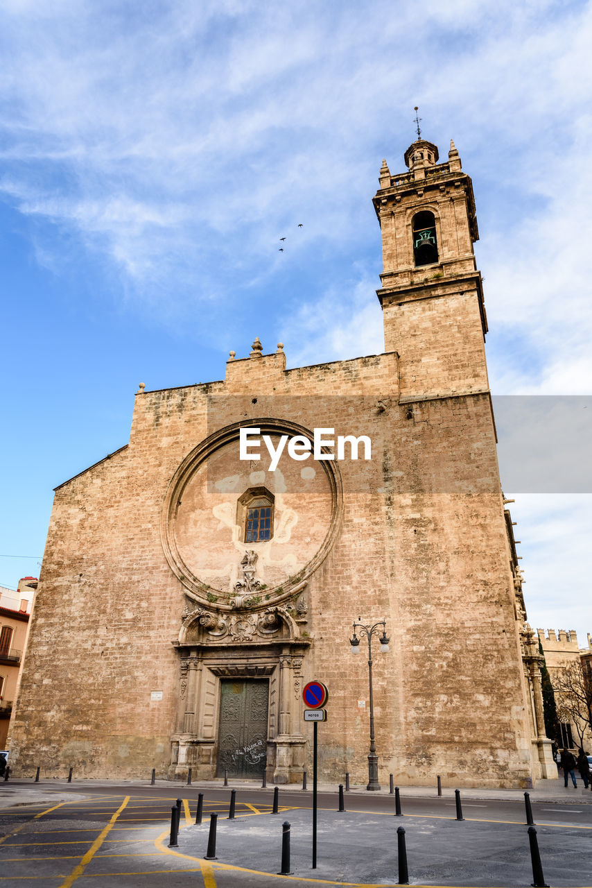 Low angle view of historical building against sky