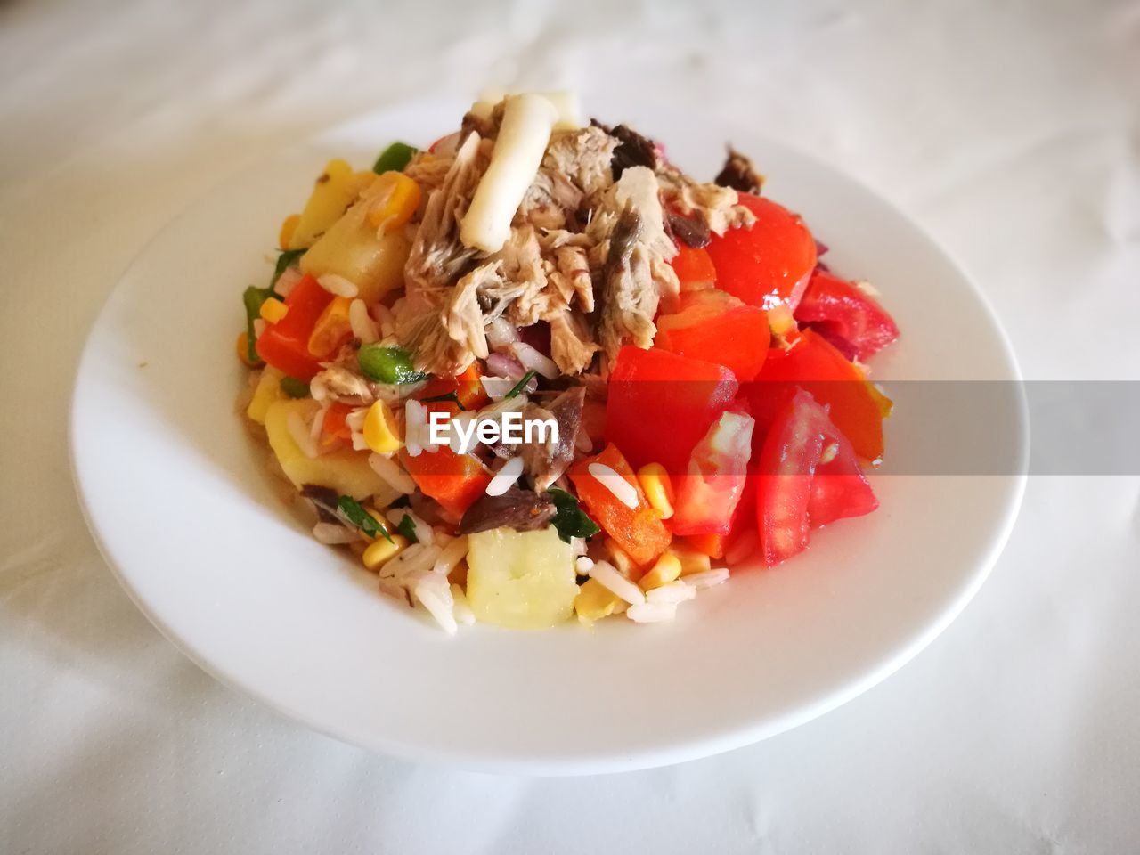 CLOSE-UP OF SALAD SERVED ON PLATE