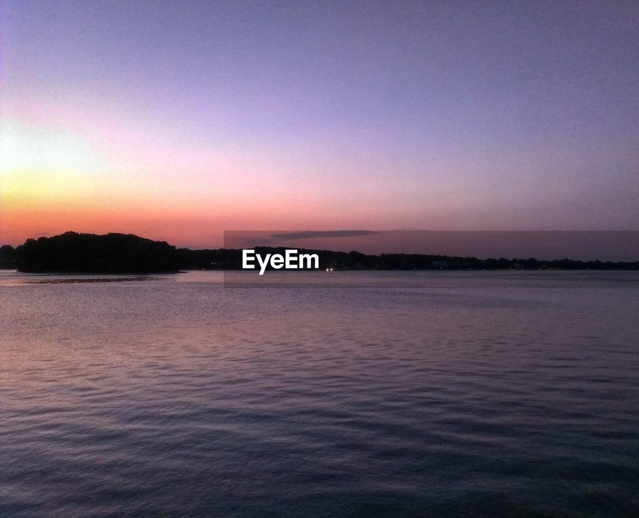 View of calm sea against clear sky