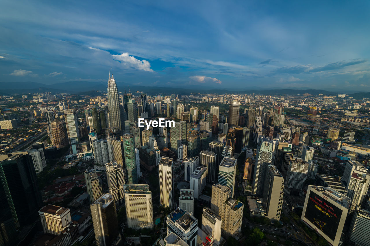 Aerial view of city