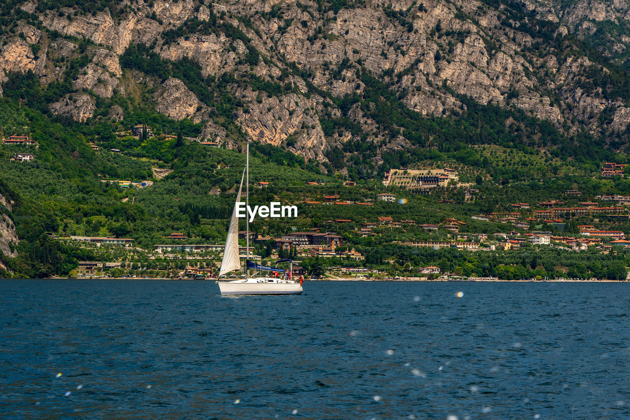 View of lake garda in italy.