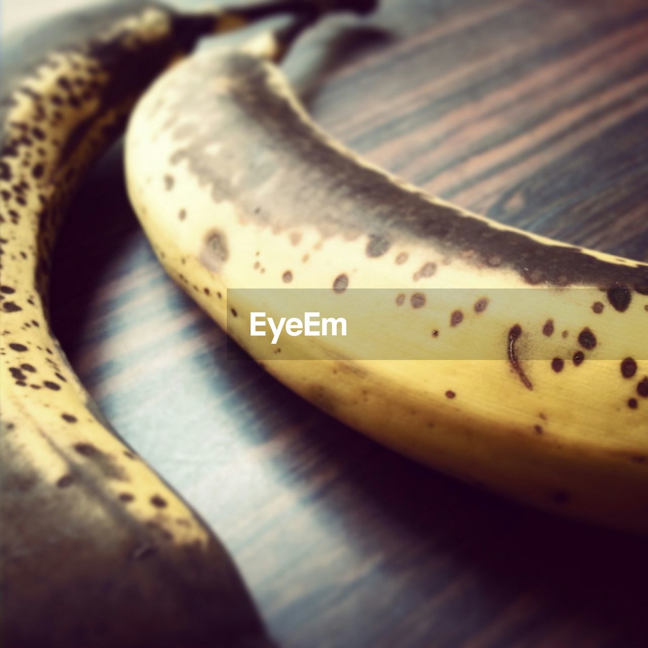 Close-up of ripe bananas on table