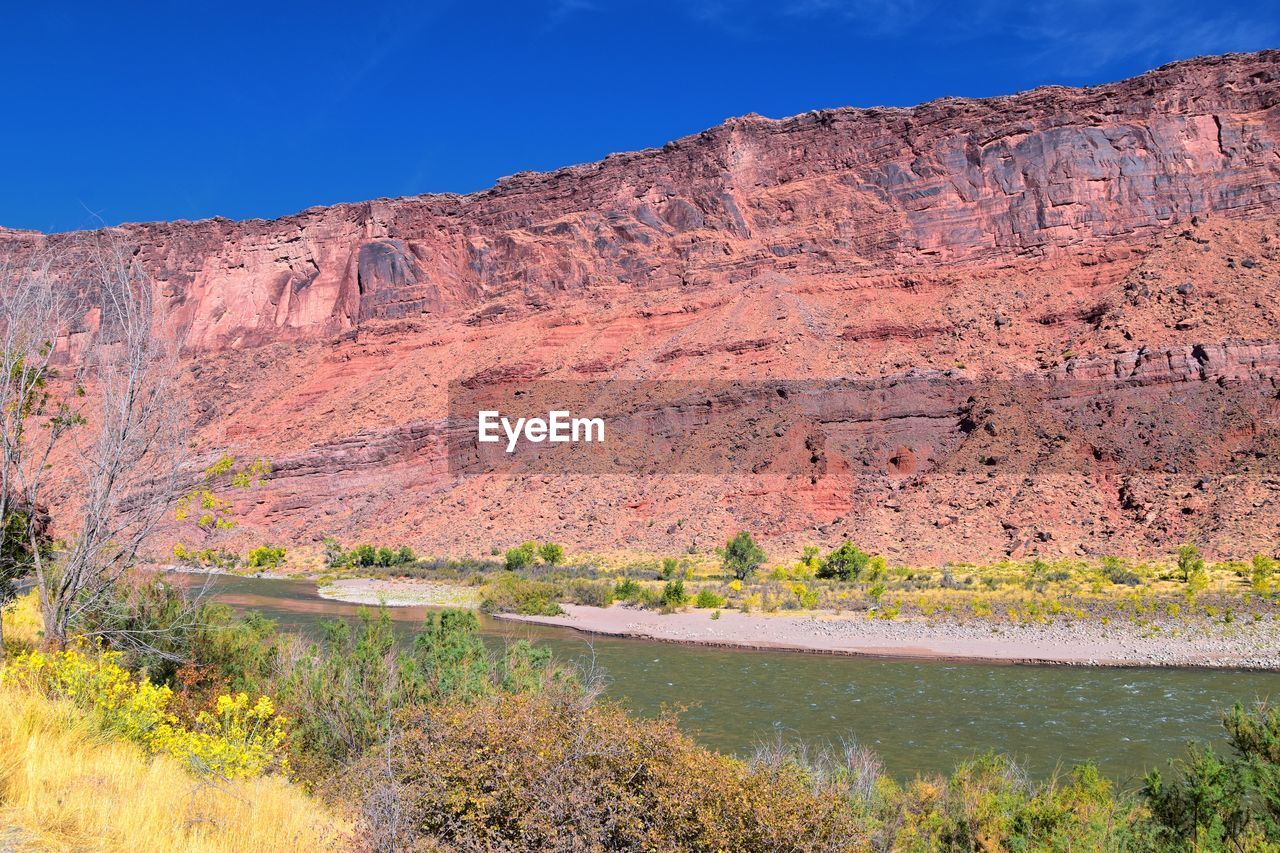 Moab panorama views colorado river jackass canyon red cliffs canyonlands arches national park, utah