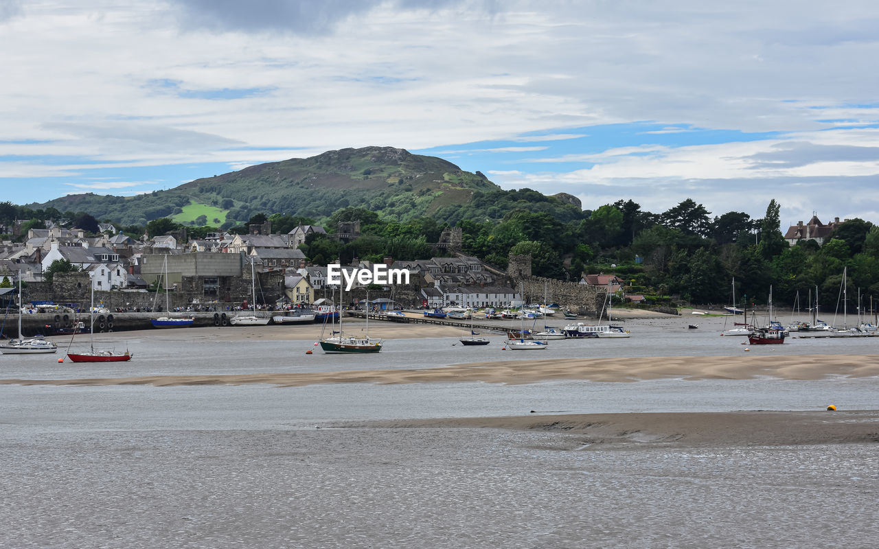 SCENIC VIEW OF BEACH AGAINST BUILDINGS IN CITY