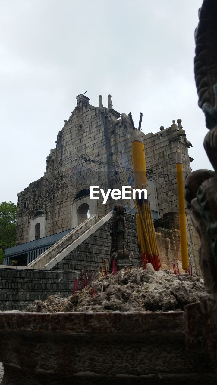 LOW ANGLE VIEW OF BUILT STRUCTURES