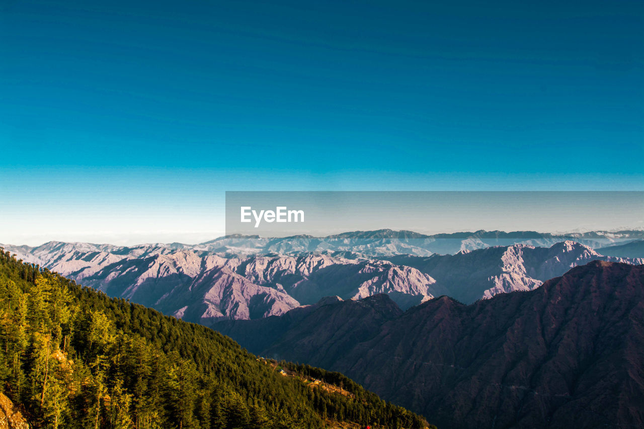 Mountain view of shimla. 