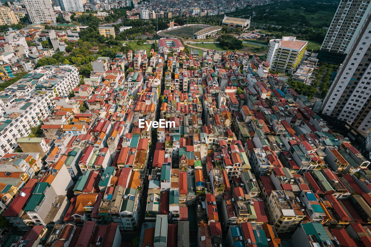 The iron roofing - a special feature of hanoi architecture that can only be seen from above