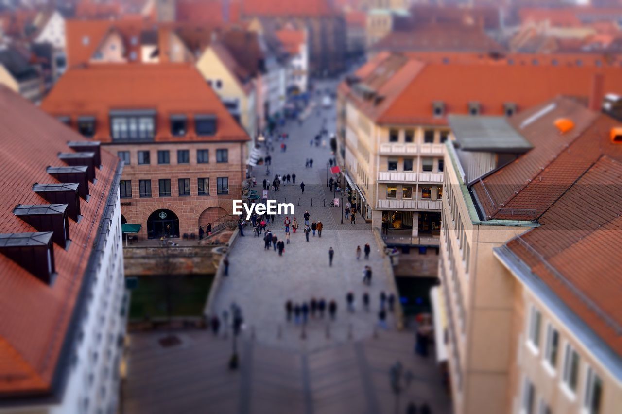 High angle view of a city