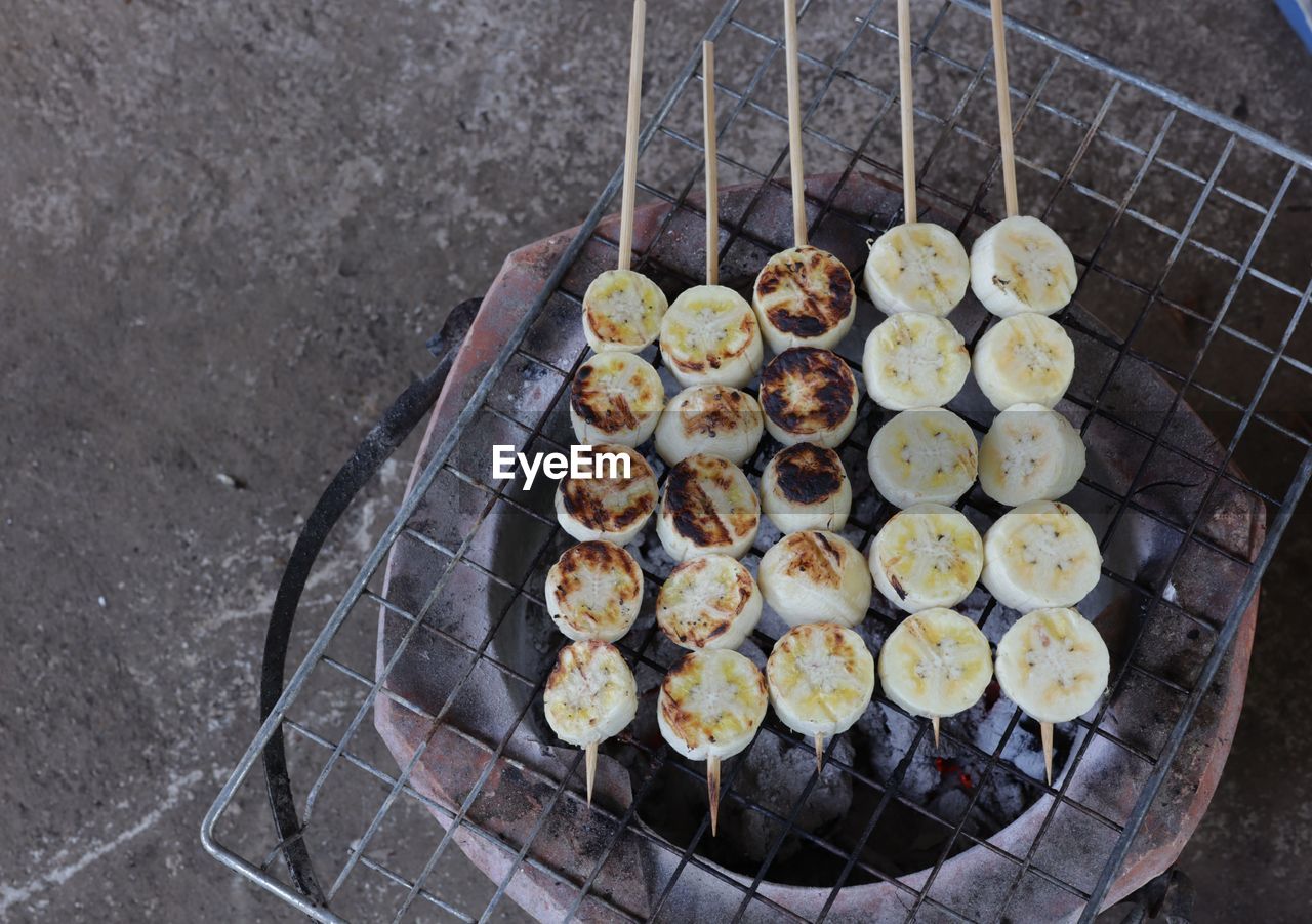 High angle view of food