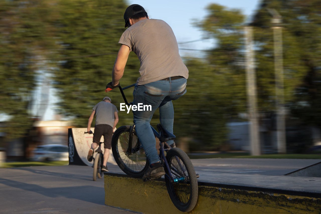 Portrait of bmx riders