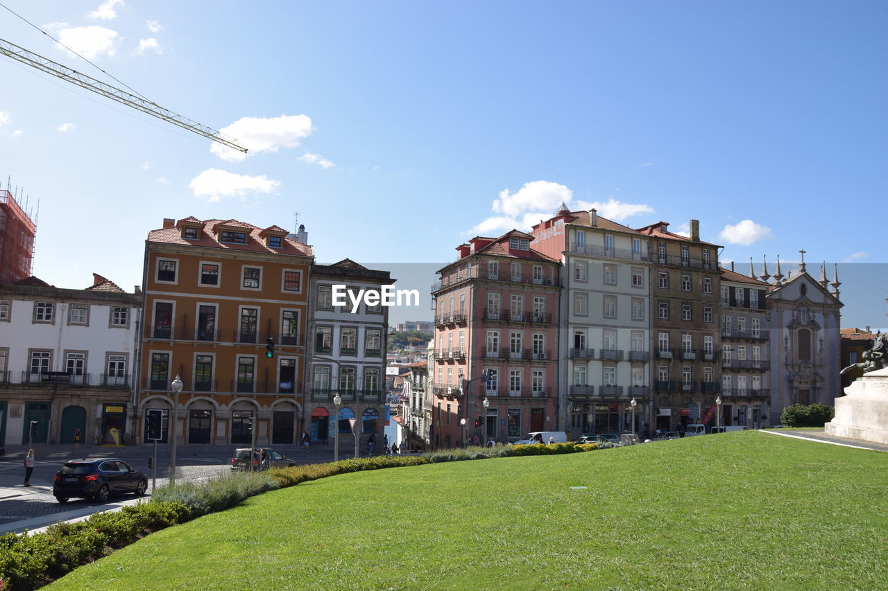 BUILDINGS AGAINST SKY