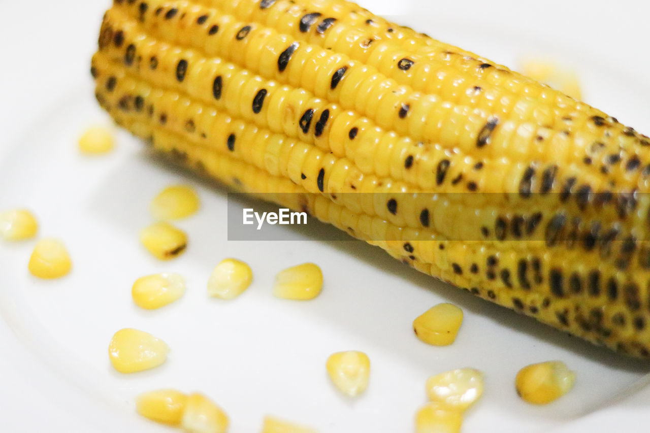 HIGH ANGLE VIEW OF PIE IN PLATE