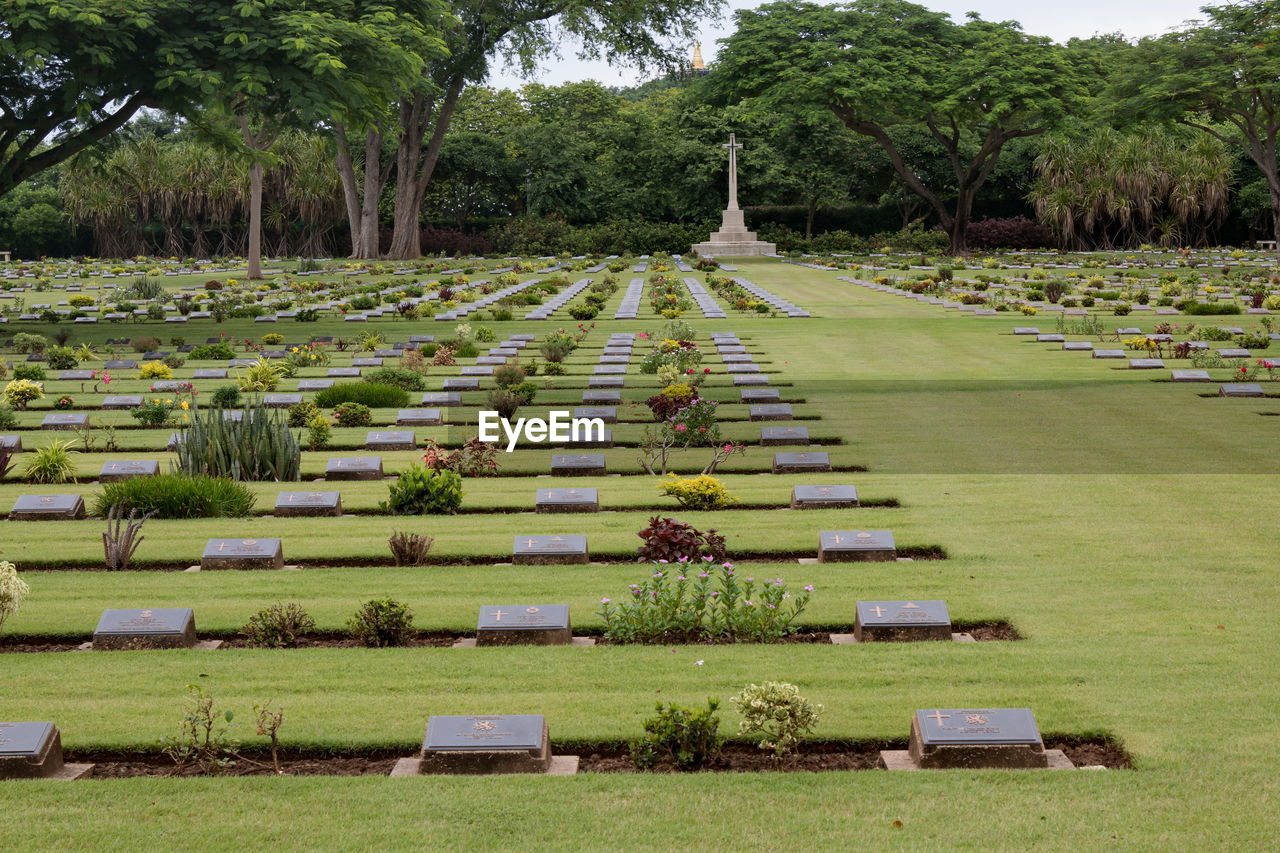 Commonwealth war graves,chungkai war cemetery in kanchanaburi thailand