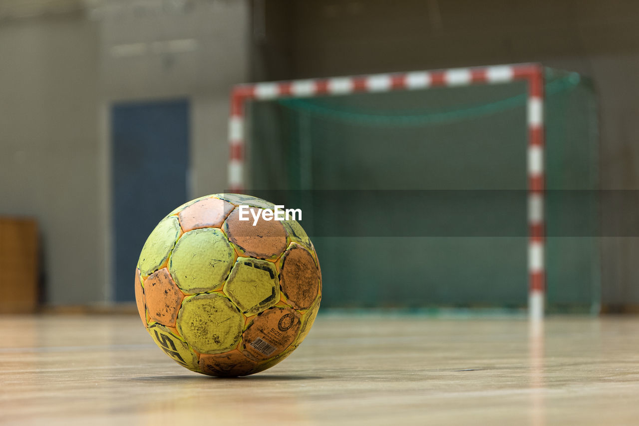 Close-up of soccer ball