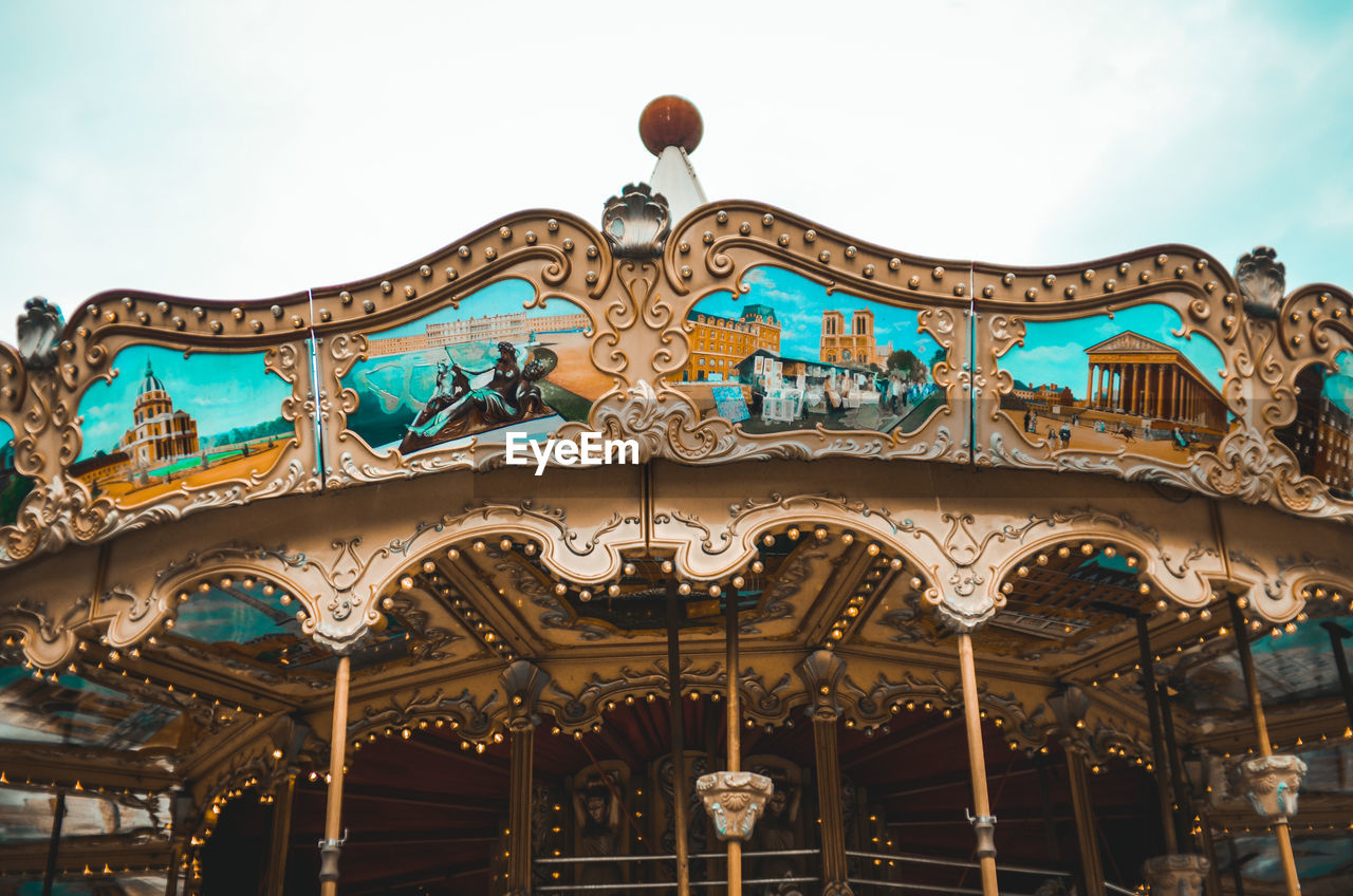 LOW ANGLE VIEW OF AMUSEMENT PARK