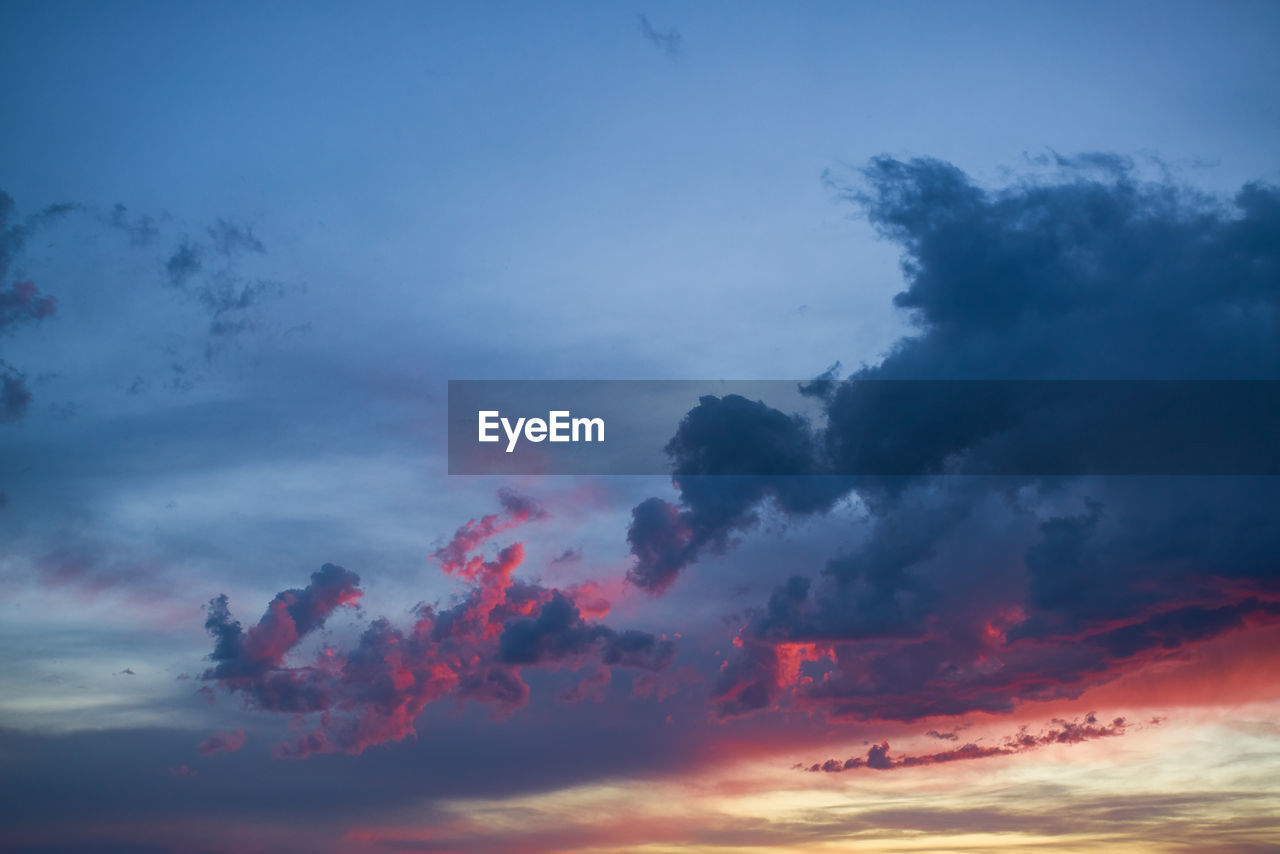 LOW ANGLE VIEW OF SKY DURING SUNSET