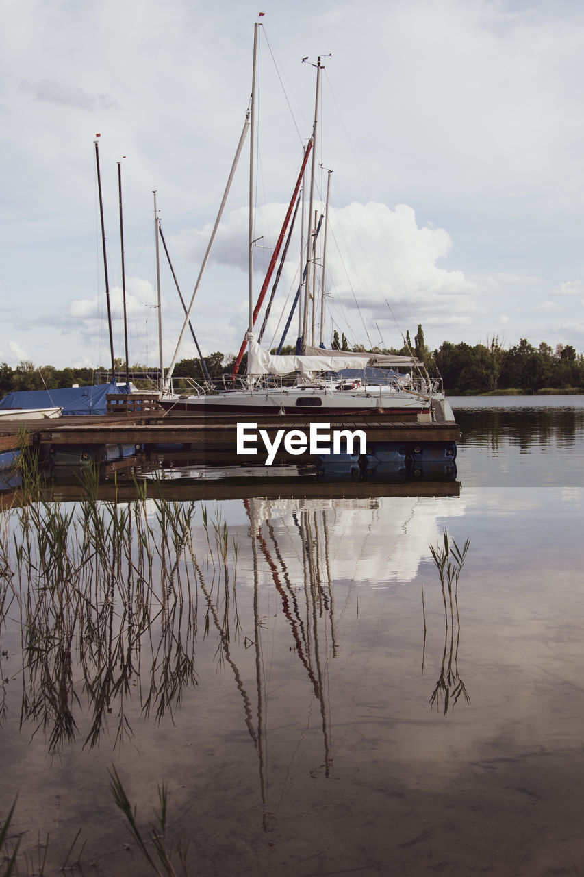 SAILBOATS IN MARINA