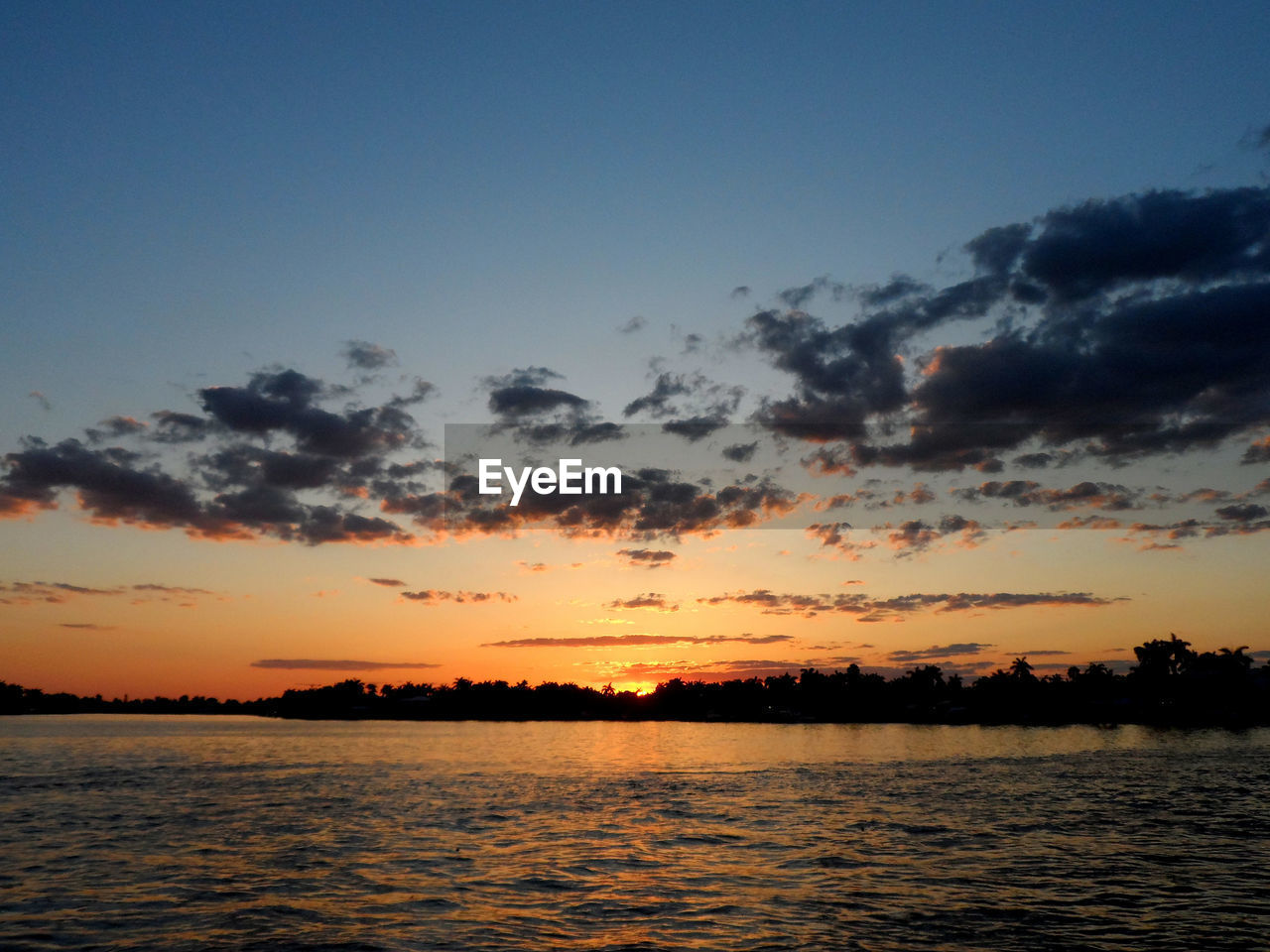 SCENIC VIEW OF SEA DURING SUNSET