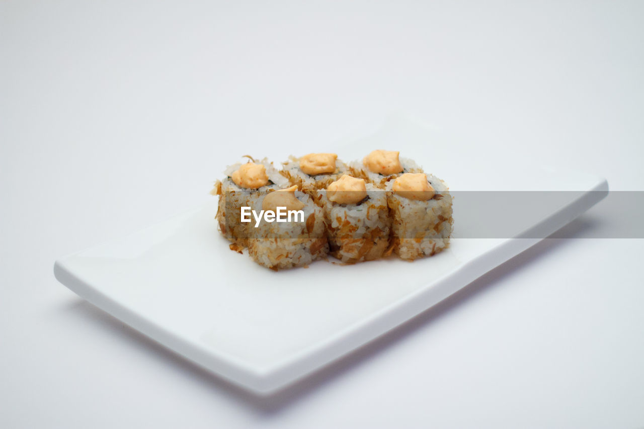 food and drink, food, studio shot, white background, dessert, indoors, dish, breakfast, produce, healthy eating, no people, freshness, meal, wellbeing, sweet food, baked, snack, cookie, cut out, plate, vegetarian food, still life, close-up