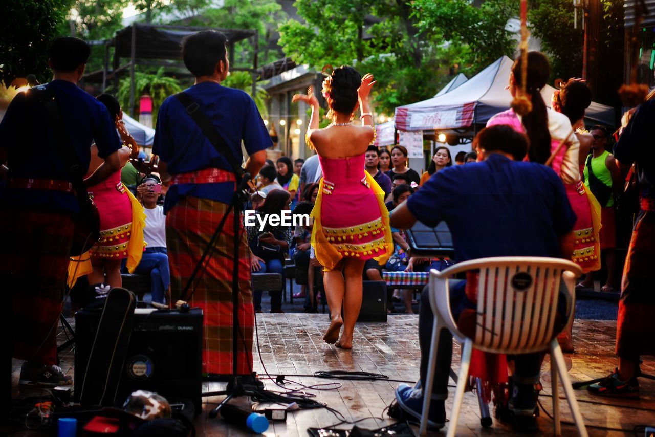 Dancers performing on stage