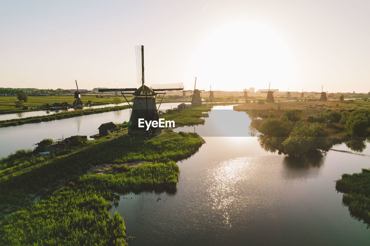 bridge over river against sky