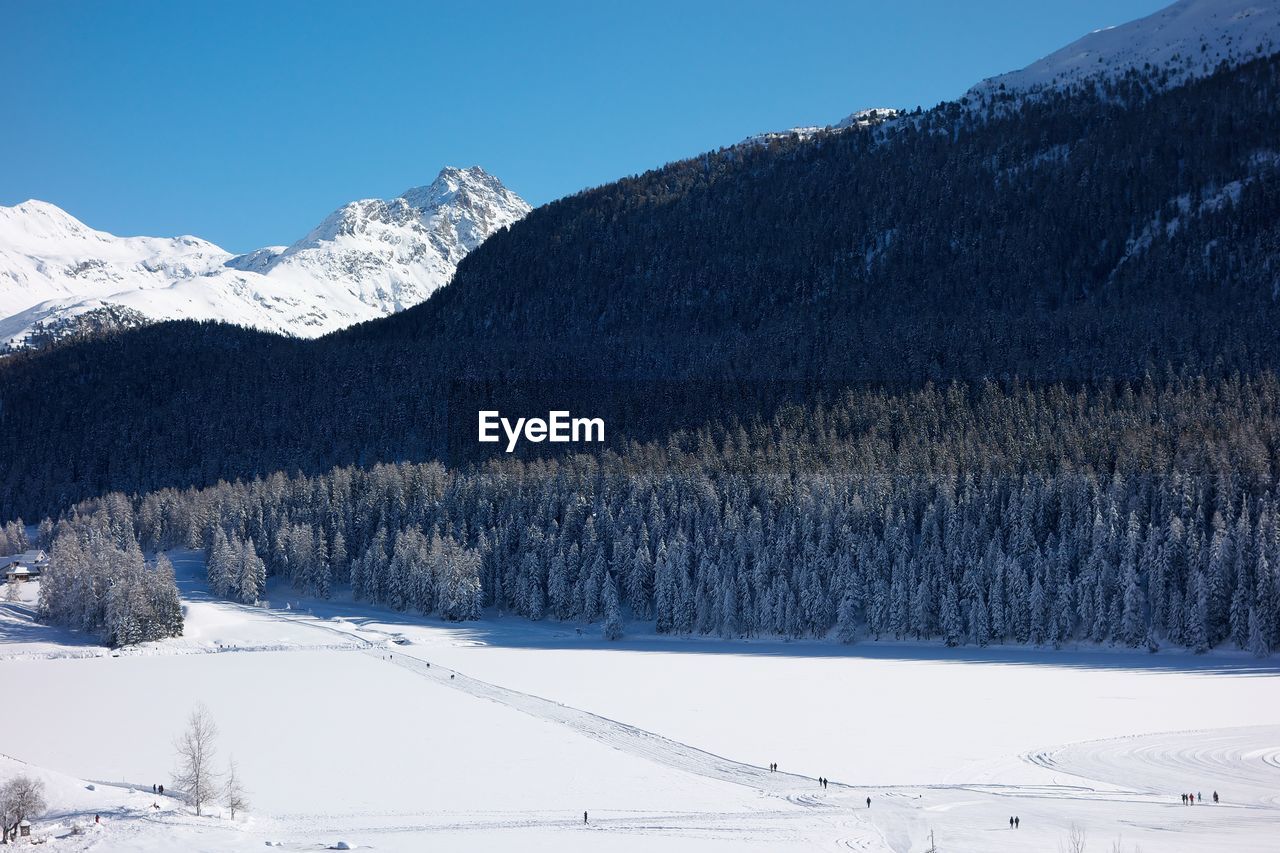 Snow covered mountain against sky