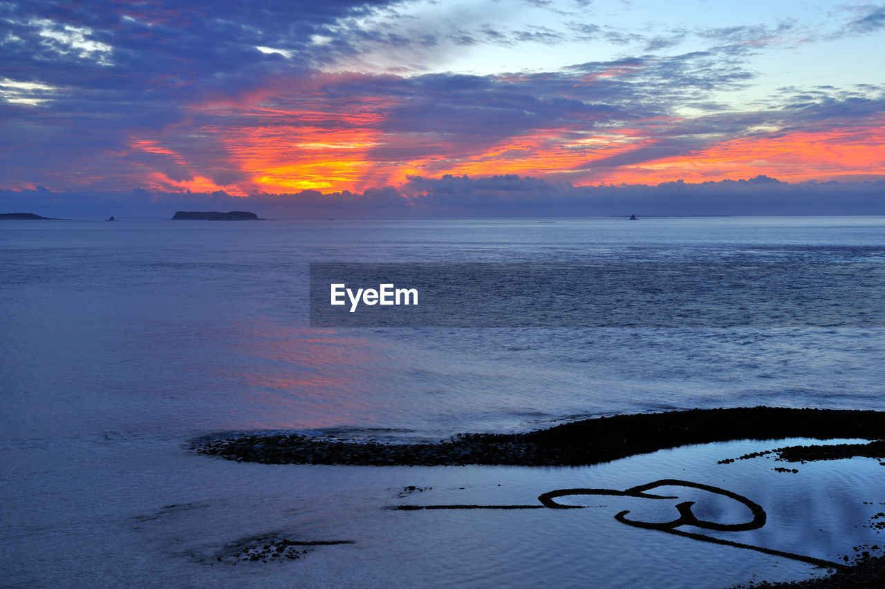 SCENIC VIEW OF SEA DURING WINTER