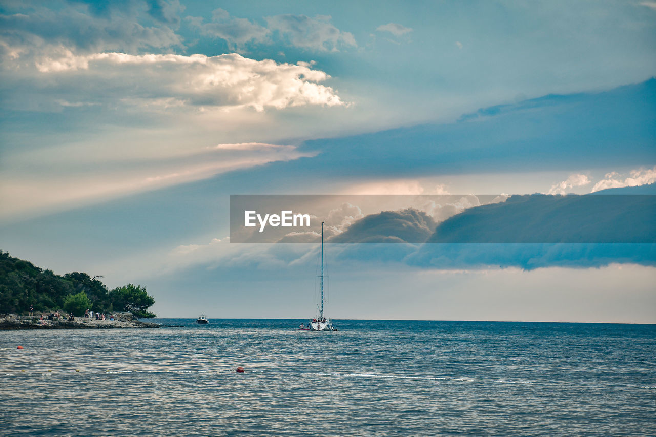 Scenic view of sea against sky