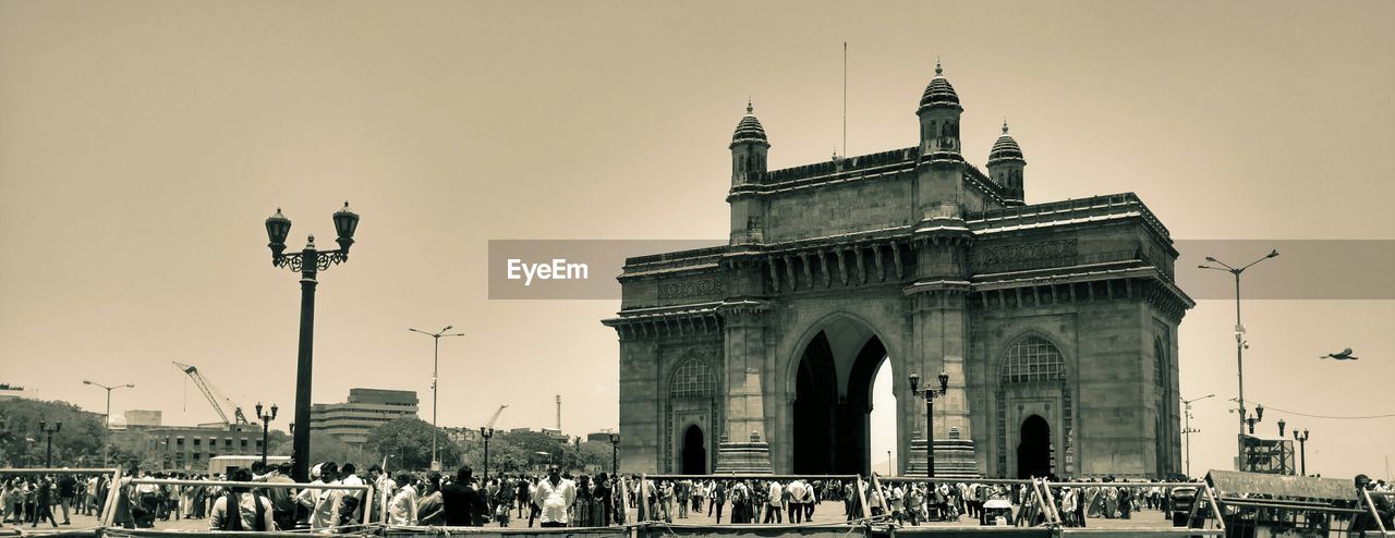 Low angle view of historical building...the gateway of india