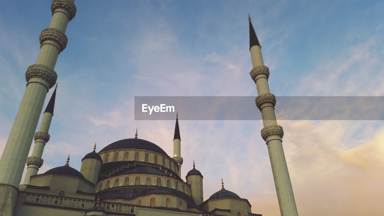 Low angle view of mosque