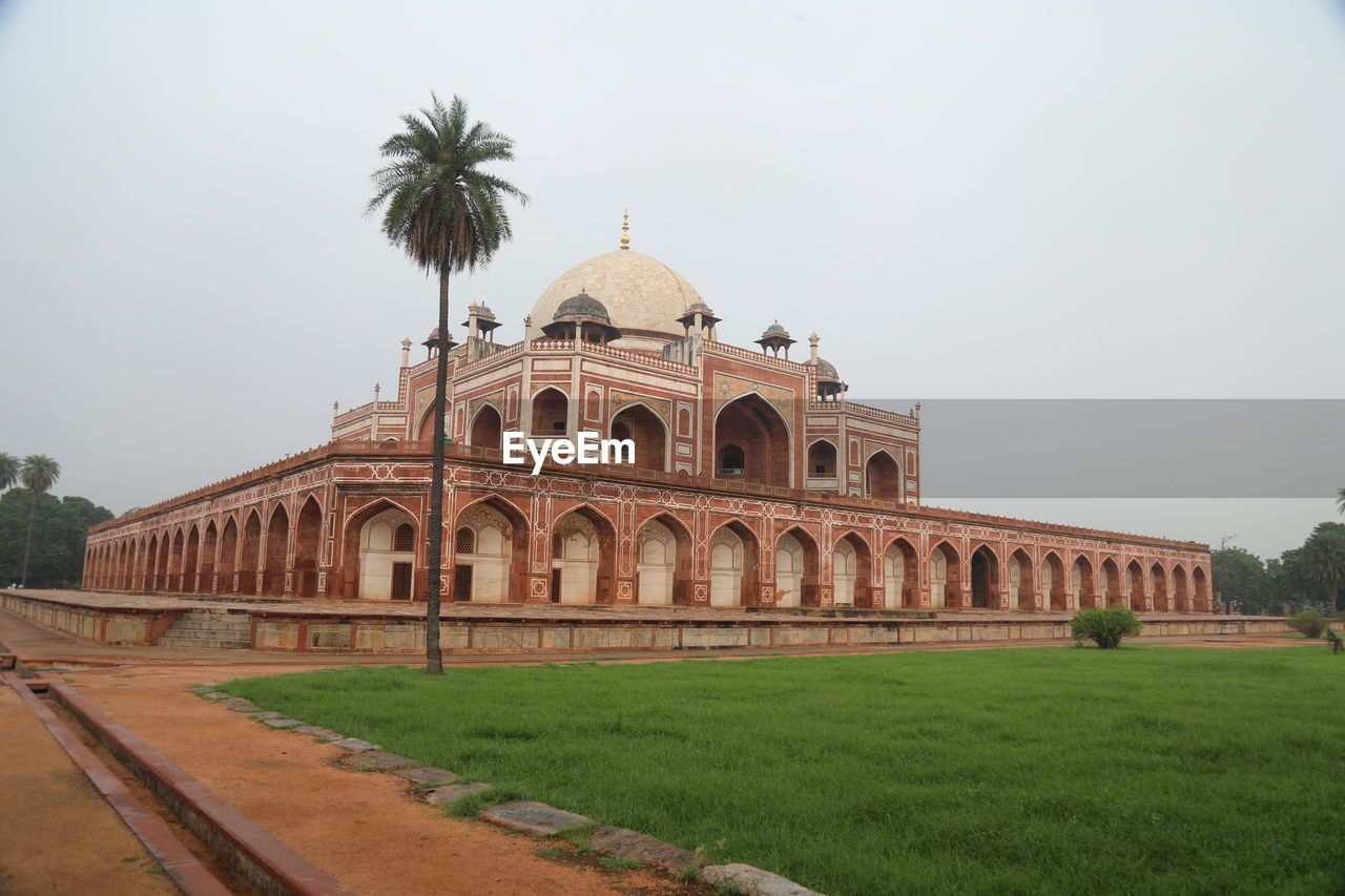 View of tomb against clear sky