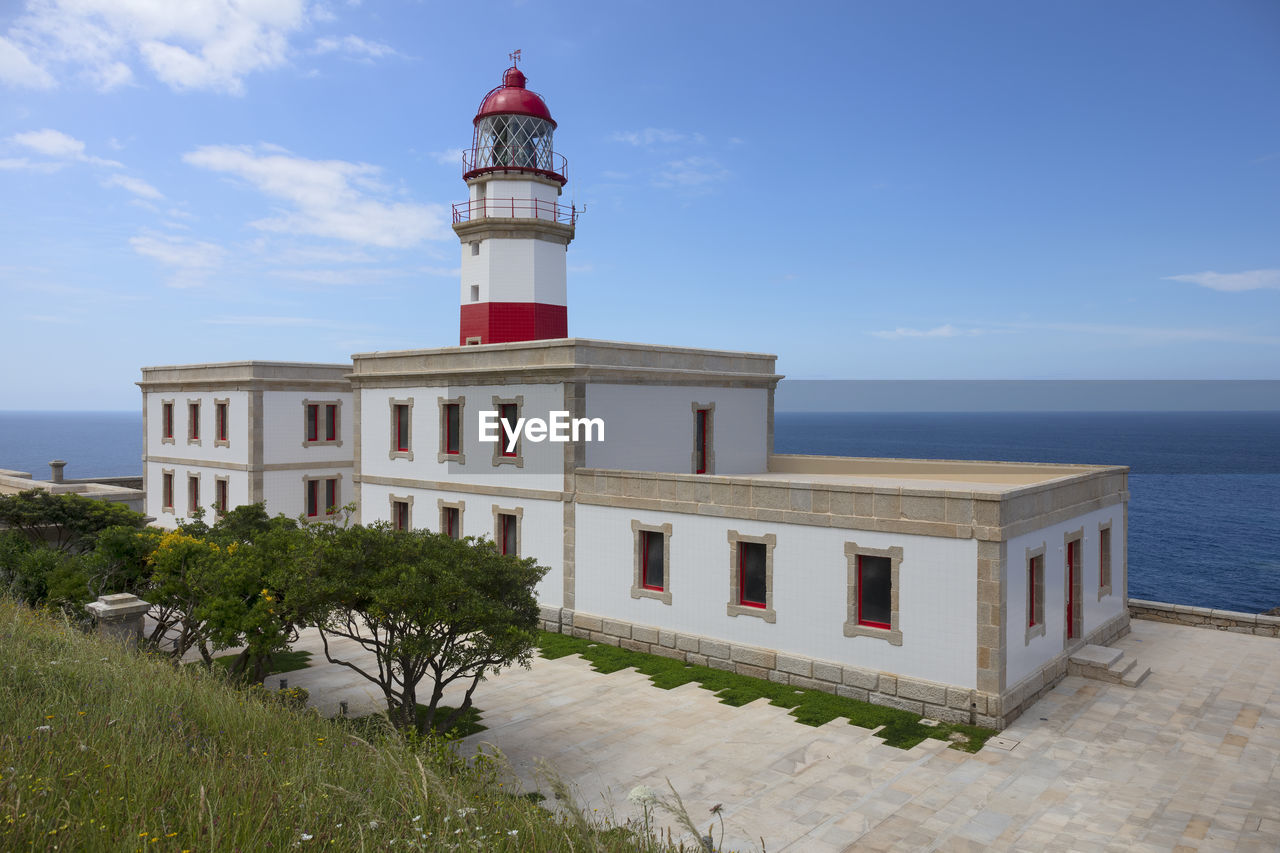 Cabo silleiro lighthouse in galicia, spain