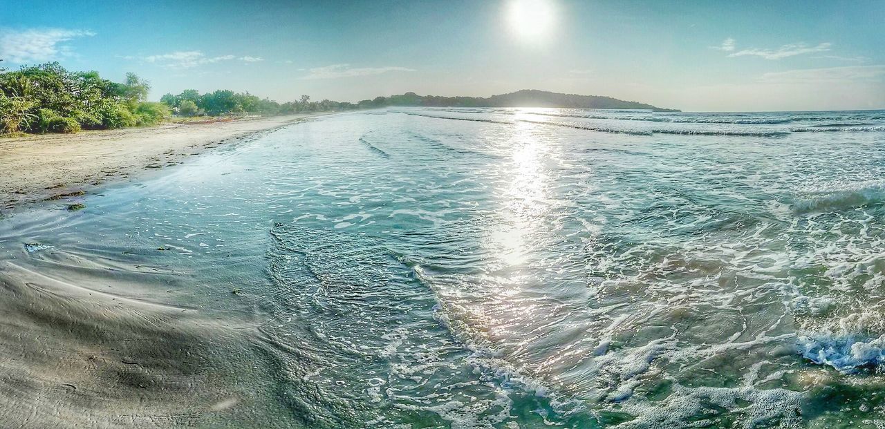 View of beach on a sunny day