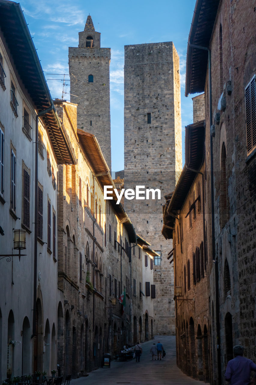 City of san gimignano in early morning, tuscany