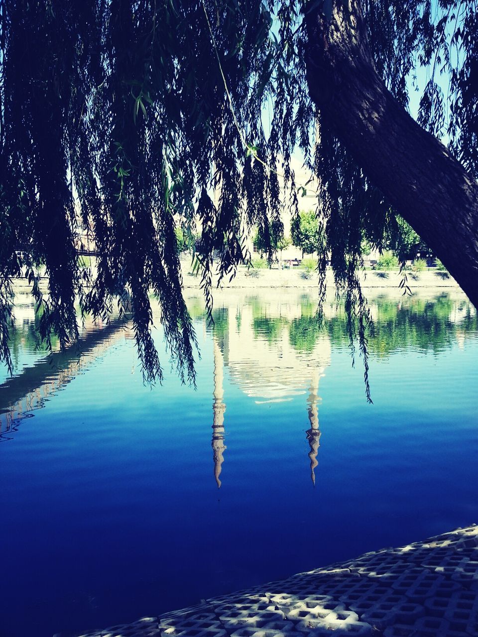 Balgat kizilirmak mosque reflected in water pond