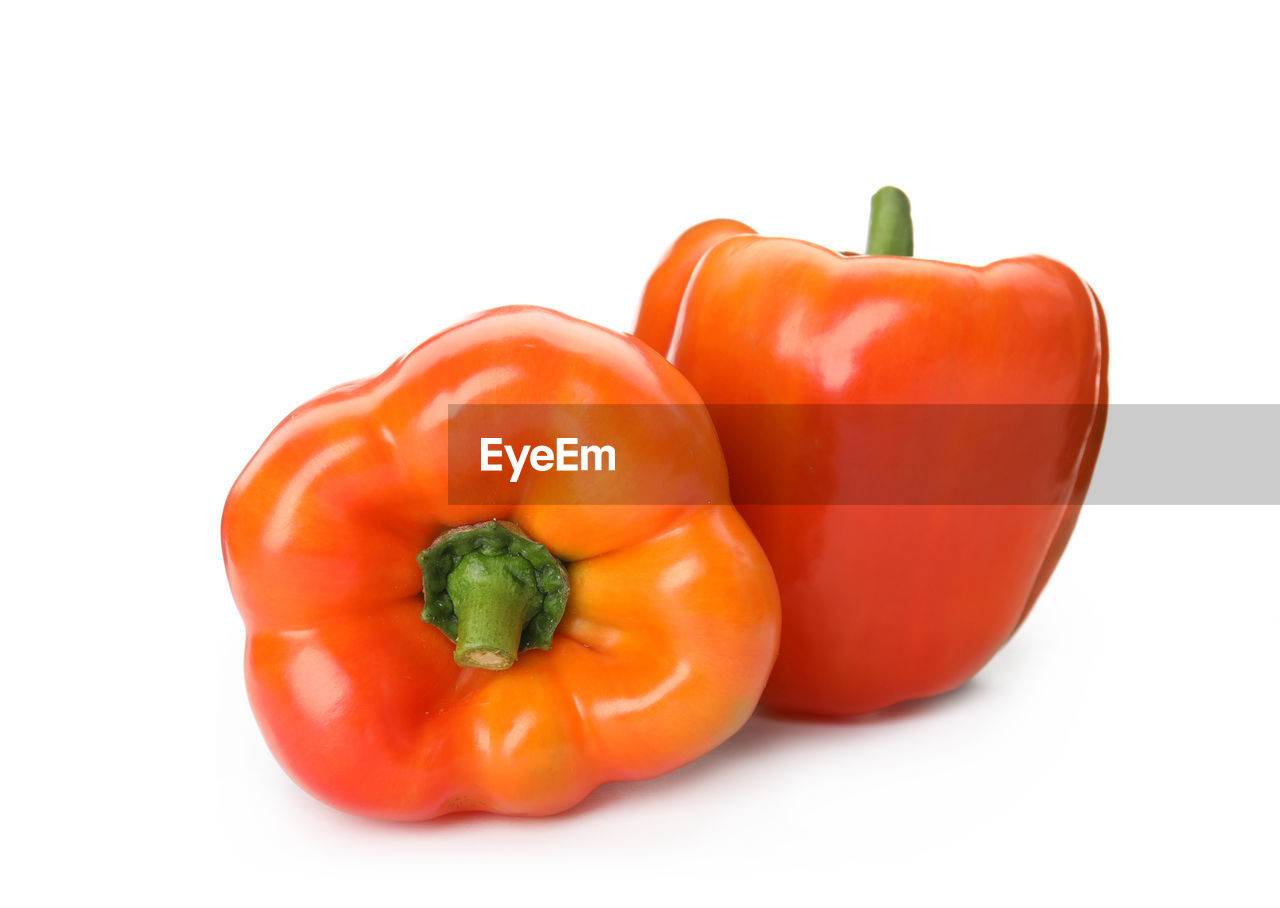 food and drink, food, bell pepper, red bell pepper, vegetable, red, healthy eating, pimiento, plant, cut out, freshness, capsicum, wellbeing, pepper, bell peppers and chili peppers, produce, fruit, studio shot, paprika, pepper - vegetable, yellow pepper, habanero chili, white background, raw food, no people, close-up, indoors, organic, ingredient, chili pepper, multi colored, group of objects, orange color, green, spice, vibrant color, single object