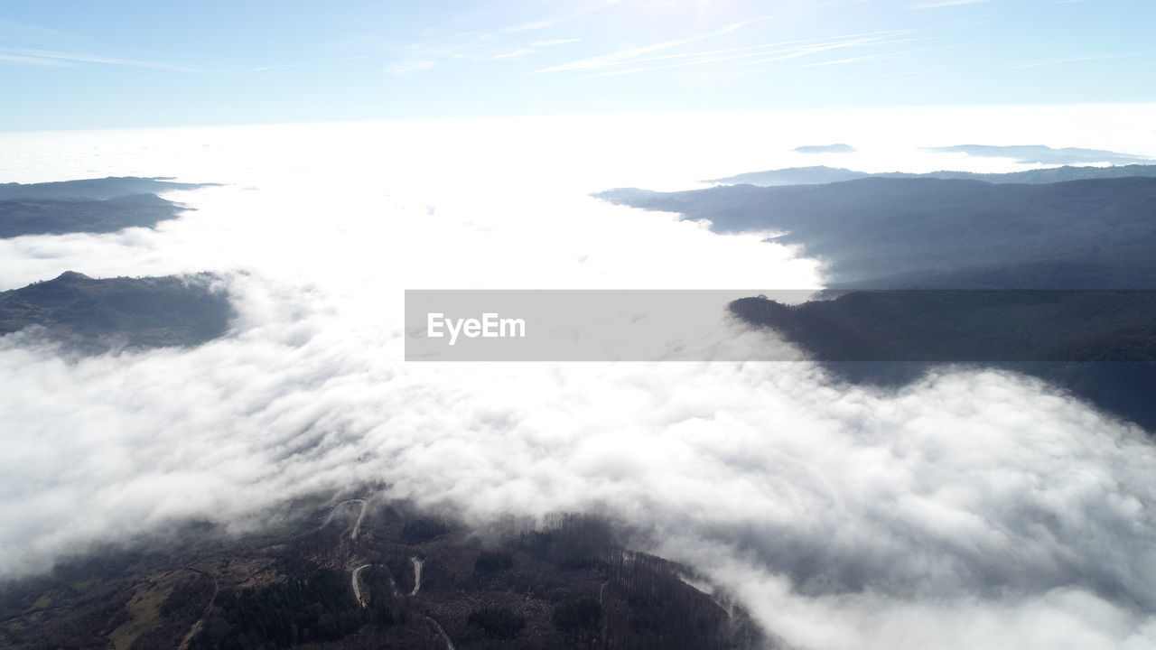 LOW ANGLE VIEW OF SKY OVER SEA