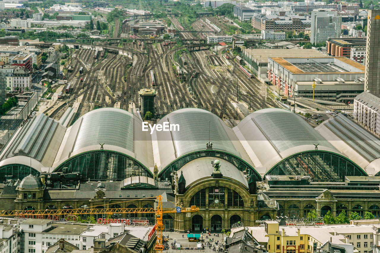 Aerial view of central railwaystation