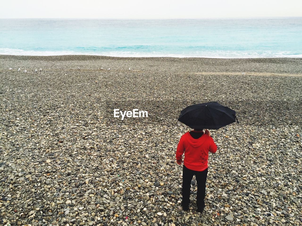 Man standing on beach