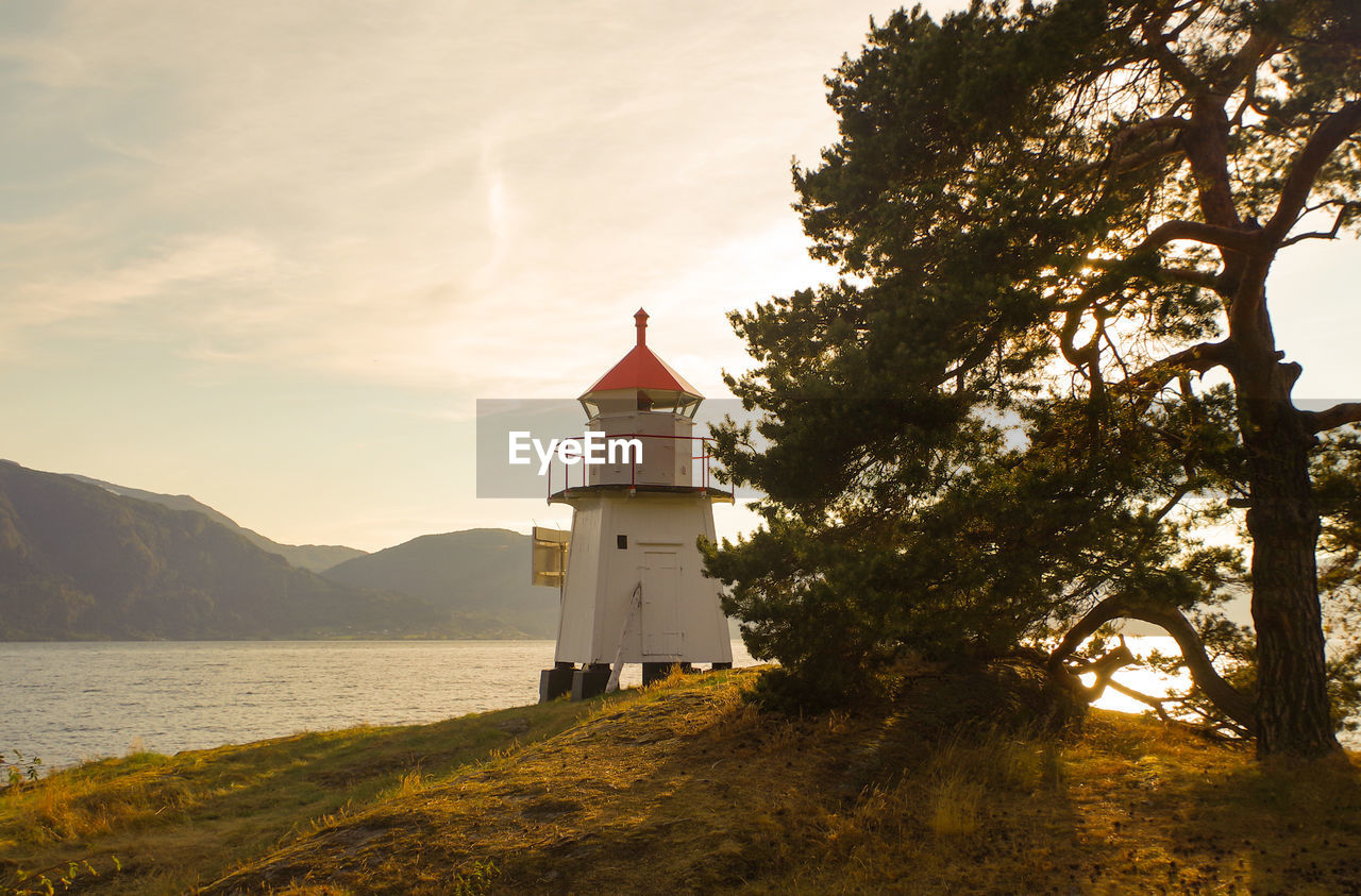 Impressive landscape with mountain ranges and fjords in norway