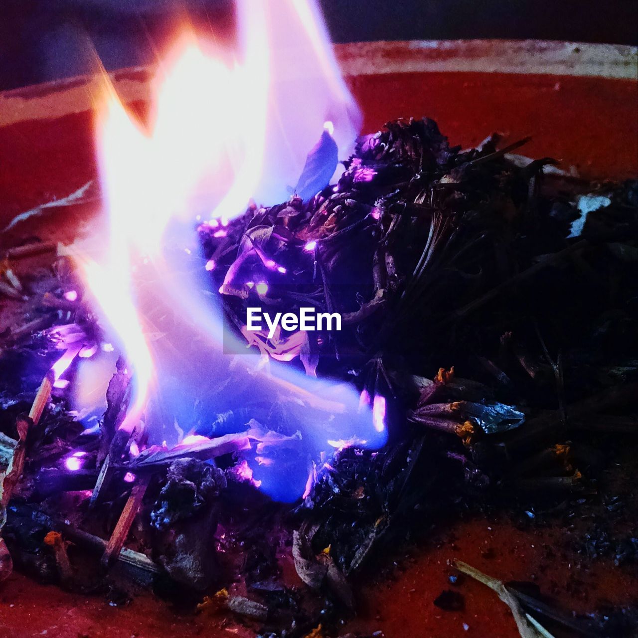 CLOSE-UP OF FIRE