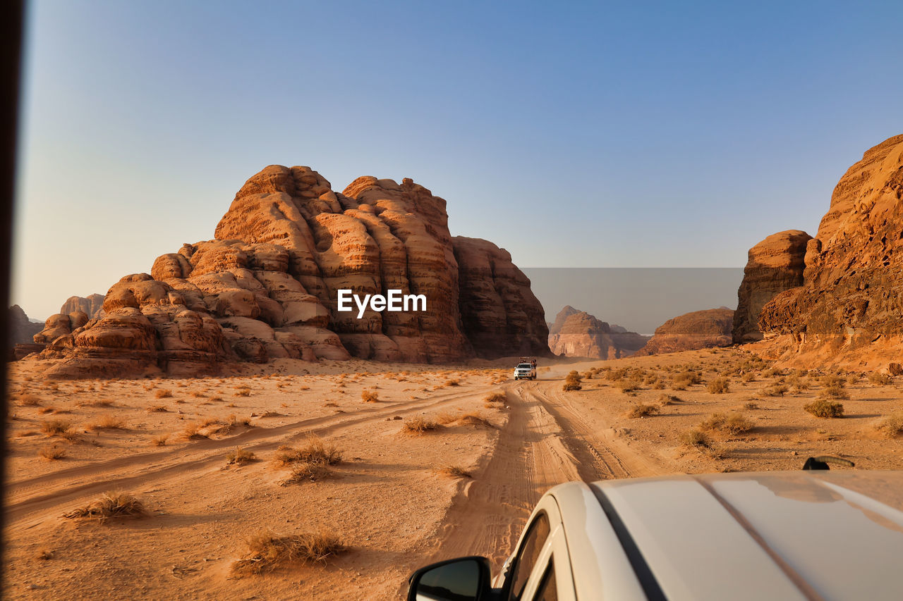 Scenic view of rock formations