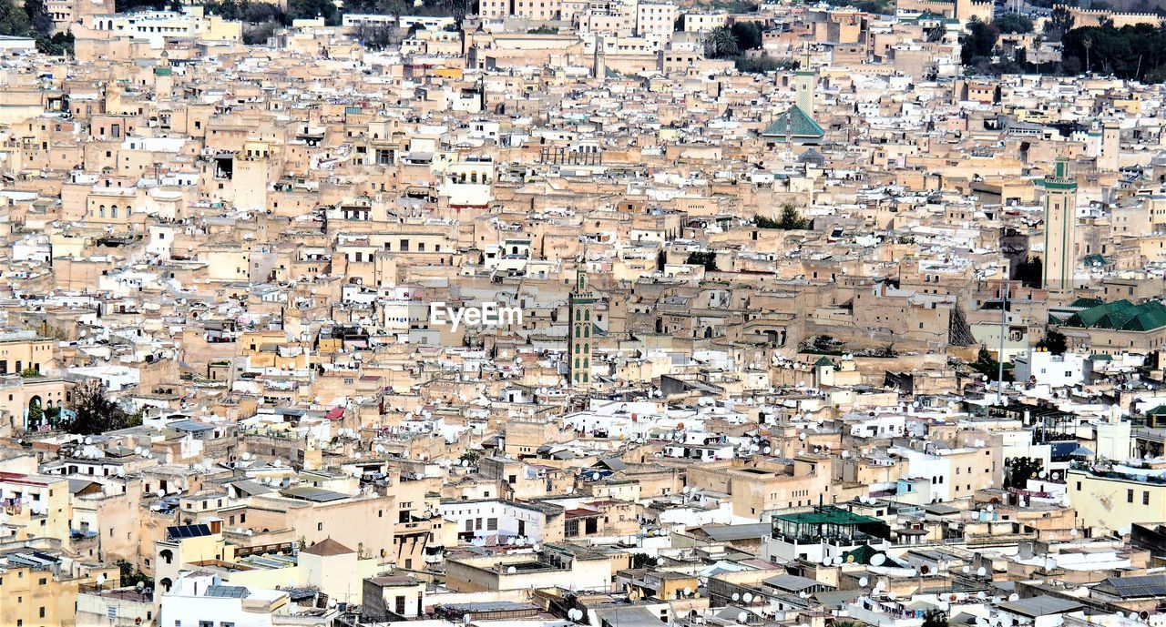 Full frame shot of residential buildings in city