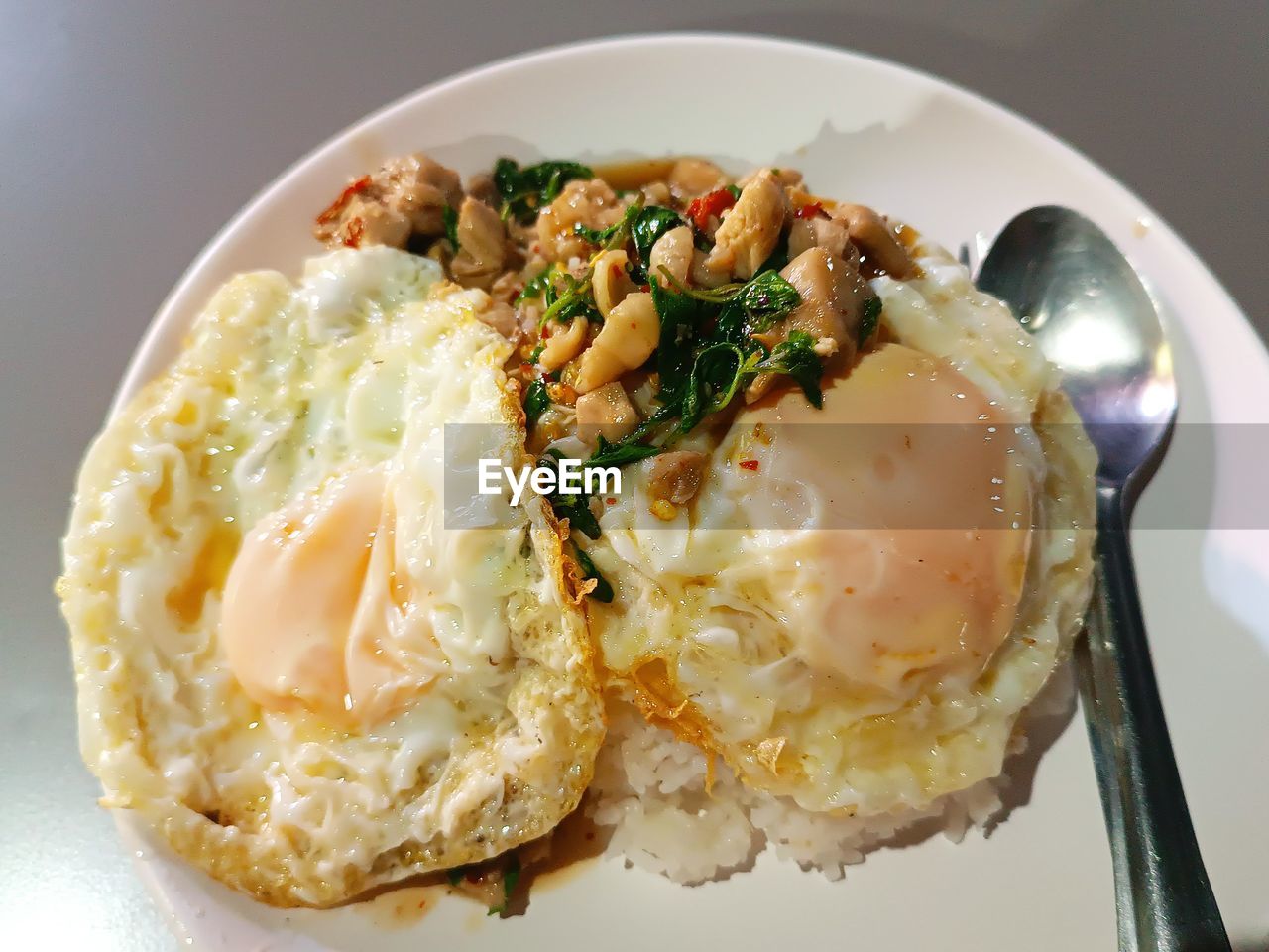 food and drink, food, healthy eating, freshness, dish, plate, meal, wellbeing, indoors, breakfast, produce, cuisine, egg, no people, close-up, serving size, eating utensil, high angle view, still life, kitchen utensil, vegetable, asian food, table