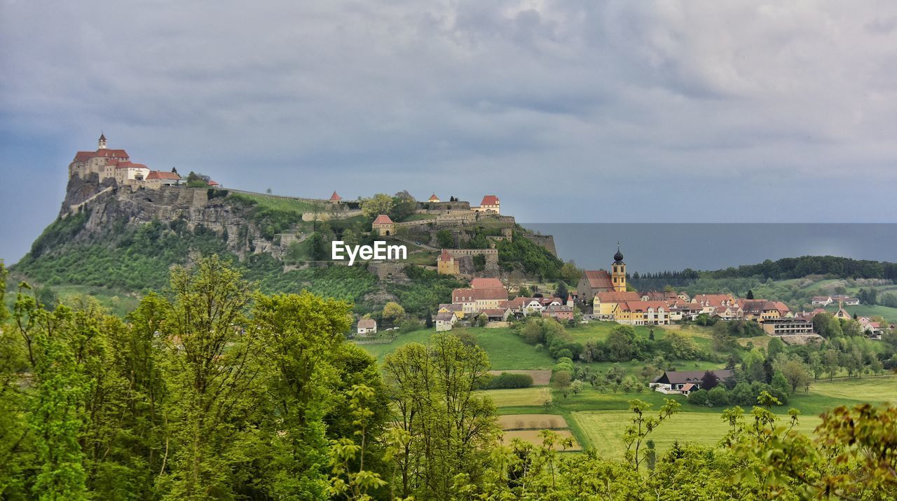 View of town against sky